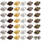 100 Sets Magnetic Clasps Mixed Color Necklace Bracelet Clasps Oval Brass Magnet Converter Jewelry Clasp Extenders Locking Clasp for Bracelet Necklace Jewelry Making, 11x7mm